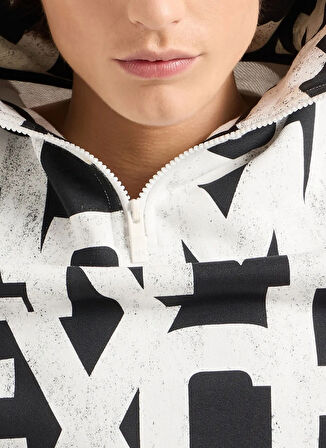 Armani Exchange Kapüşon Yaka Siyah Erkek Sweatshırt 6DZMLB ZJ4XZ 52AN