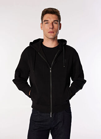 Armani Exchange Kapüşon Yaka Siyah Erkek Sweatshırt 6DZMHD ZJNPZ 1200