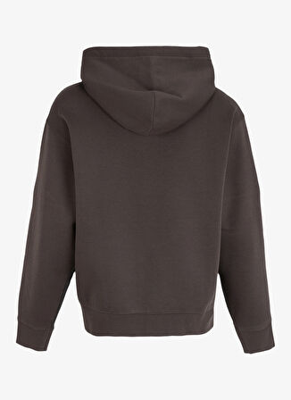 Baskılı Kapüşon Normal Haki Erkek Sweatshirt 6DZMHD ZJNPZ 4892
