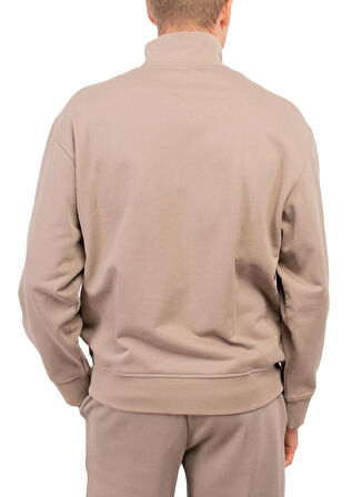 Armani Exchange Fermuarlı Yaka Koyu Bej Erkek Sweatshırt 6DZMJJ ZJ4XZ 17AC