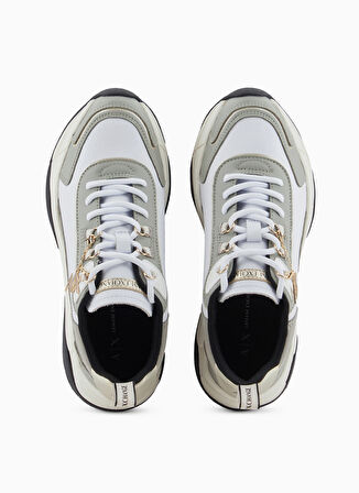 Armani Exchange Gri - Beyaz Kadın Sneaker XDX104XV580U293