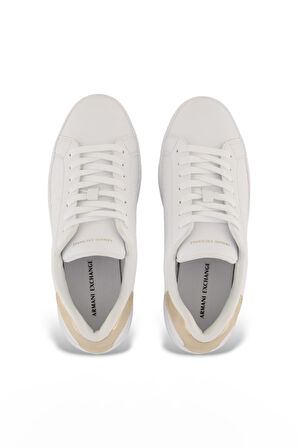 Kadın Kabartma Monogram Desenli Sneaker - Beyaz | 38,5