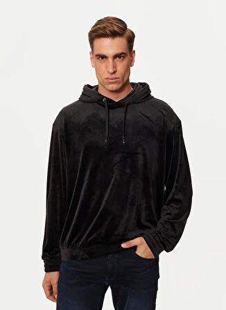 Armani Exchange Kapüşon Yaka Siyah Erkek Sweatshırt XM000054 AF10168 UC001