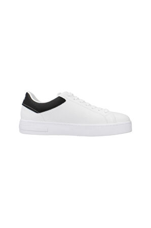 Erkek Yazı Logo Sneaker - Beyaz | 45