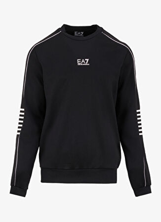 EA7 Balıkçı Yaka Siyah Erkek Sweatshırt 6DPM05PJ16Z1200