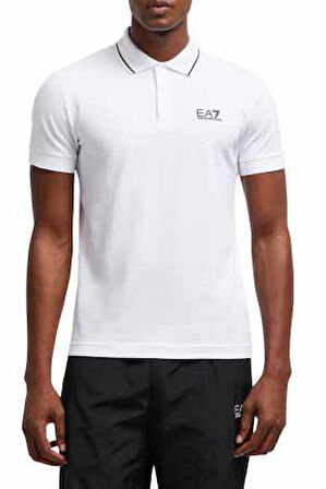Erkek Ea7 Polo Yaka T-Shirt - Beyaz | L