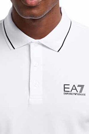Erkek Ea7 Polo Yaka T-Shirt - Beyaz | L