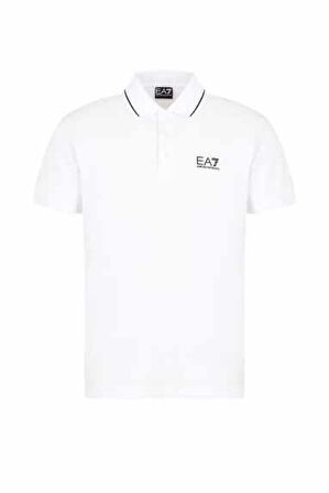 Erkek Ea7 Polo Yaka T-Shirt - Beyaz | L