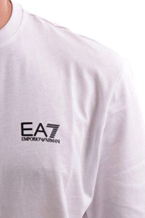 Erkek Ea7 Bisiklet Yaka T-Shirt - Beyaz | M