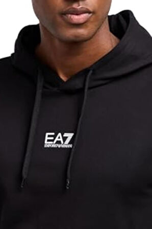 Erkek Ea7 Kapüşonlu Sweatshirt - Siyah | XL