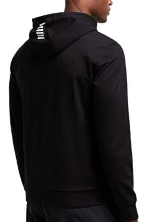 Erkek Ea7 Kapüşonlu Sweatshirt - Siyah | XL