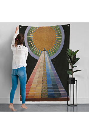 Hilma af Klint - Altarpiece, Grup X, Sayı 1 Duvar Örtüsü-8058