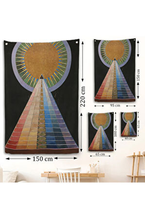 Hilma af Klint - Altarpiece, Grup X, Sayı 1 Duvar Örtüsü-8058