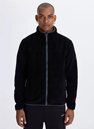 Kappa Düz Siyah Erkek Polar Sweatshırt 361V8HW BERIT