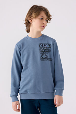 Kappa Çocuk Sweatshirt 361U7WW Mavi