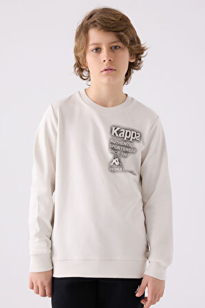 Kappa Çocuk Sweatshirt 361U7WW Taş