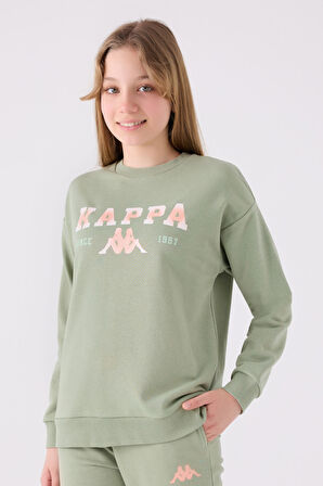 Kappa Çocuk Sweatshirt 361X16W Çay Yeşili