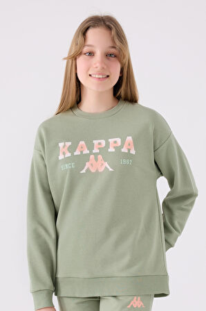 Kappa Çocuk Sweatshirt 361X16W Çay Yeşili