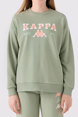 Kappa Çocuk Sweatshirt 361X16W Çay Yeşili