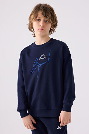 Kappa Çocuk Sweatshirt 351V2PW Lacivert