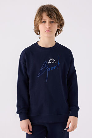 Kappa Çocuk Sweatshirt 351V2PW Lacivert