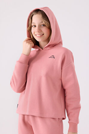 Kappa Çocuk Sweatshirt 321Z36W Retro Pembe