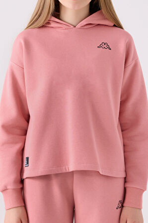 Kappa Çocuk Sweatshirt 321Z36W Retro Pembe