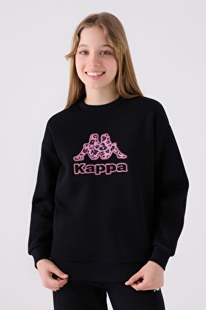 Kappa Çocuk Sweatshirt 321Z38W Siyah