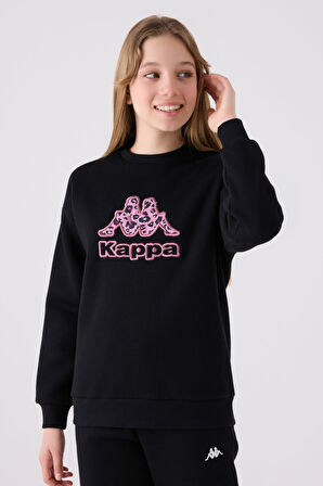 Kappa Çocuk Sweatshirt 321Z38W Siyah