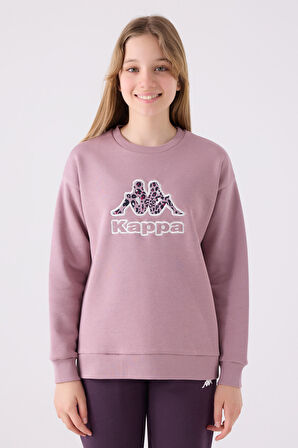 Kappa Çocuk Sweatshirt 321Z38W Koyu Leylak