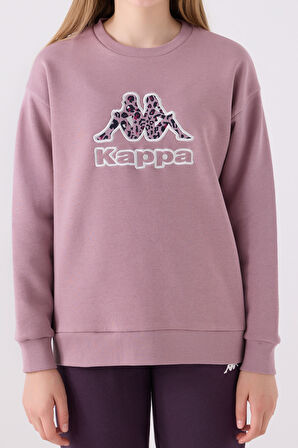 Kappa Çocuk Sweatshirt 321Z38W Koyu Leylak