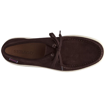 SEBAGO Erkek Kauçuk Tabanlı Süet Yüzeyli Şık ve Günlük Kullanıma Uygun Koyu Kahverengi Sneaker 78116YW 901SE