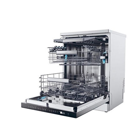 XF 6C2M1PX 16 KİŞİLİK YIKAMA KAPASİTESİ, C ENERJİ SINIFI, 10 PROGRAMLI, 3 SEPETLİ, H-SPRAY ARM SU JETİ TEKNOLOJİSİ, ALT SEPET
