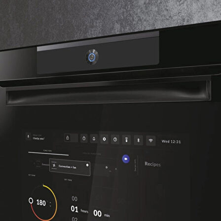  HAİER HWO60SM6C2BH Chef@Home Series 6 Wi-fi Bluetooth Bağlantılı Ankastre Fırın