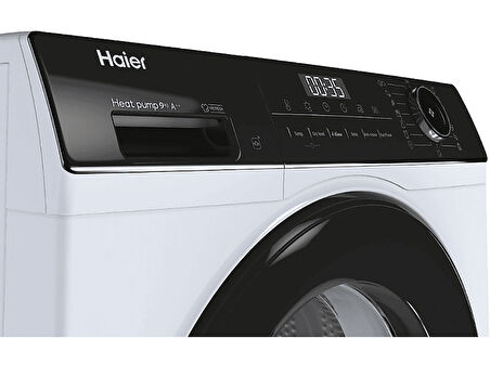 HAIER HD90-A2939E-TR 9 kg Wi-Fi + Bluetooth Bağlantılı Isı Pompalı Kurutma Makinesi Beyaz