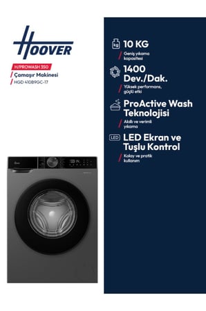 HGD 410B9GC-17 10 kg 1400 Devir Çamaşır Makinesi