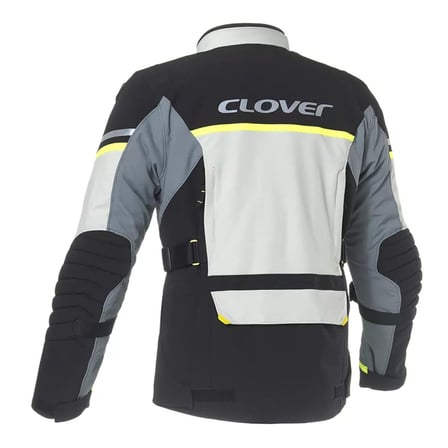 Clover Savana-4 WP Korumalı Motosiklet Montu Gri  Siyah  Sarı