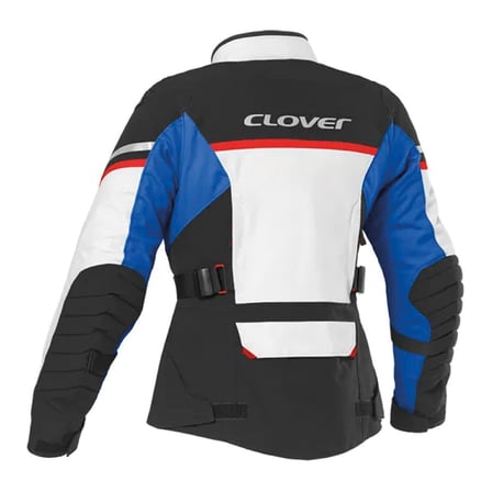 Clover Savana-4 WP Korumalı Kadın Motosiklet Montu Gri  Mavi