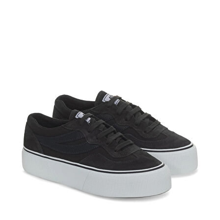 Superga 3041 REVOLLEY COLORBLOCK PLATFORM Kadın Siyah Sneaker S1151MW-A6P