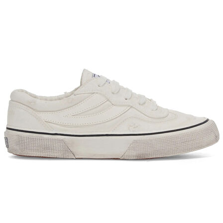 Superga 2941 REVOLLEY STONE WASHED Erkek Beyaz Sneaker S4127MW-AB9 