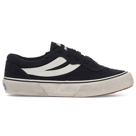 Superga 2941 REVOLLEY STONE WASHED Erkek Siyah Sneaker S4127MW-ABA 