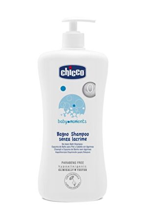 Chicco Baby Moments Göz Yakmayan Yenidoğan Uyumlu Saç ve Vücut Şampuanı 750 ml