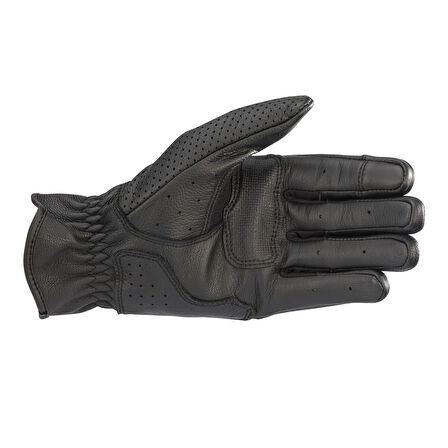 Alpinestars Rayburn V2 Korumalı Deri Motosiklet Eldiveni Siyah