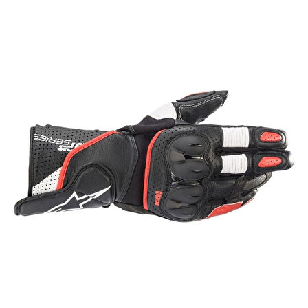 Alpinestars SP-2 V3 Korumalı Motosiklet Eldiveni Siyah  Beyaz  Kırmızı
