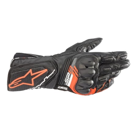 Alpinestars SP-8 V3 Korumalı Motosiklet Eldiveni Siyah  Kırmızı