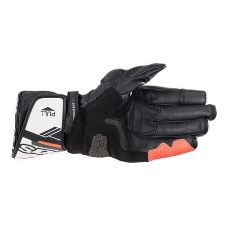 Alpinestars SP-8 V3 Korumalı Motosiklet Eldiveni Siyah  Beyaz  Parlak Kırmızı