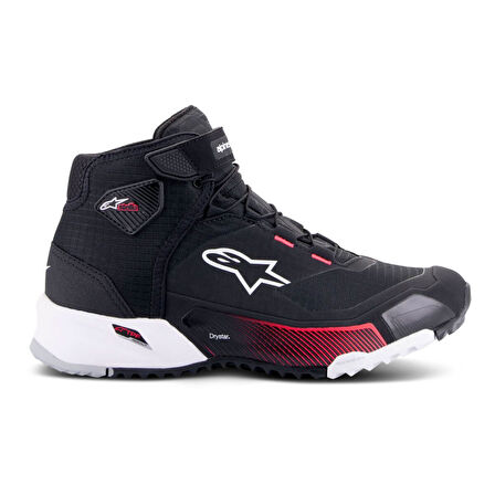 Alpinestars CR-X DS Korumalı Kadın Motosiklet Botu Siyah  Beyaz  Kırmızı