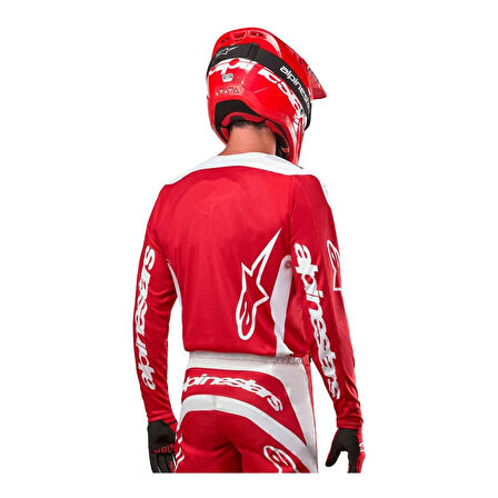 Alpinestars Fluid Lurv Kros Motor Jerseyi Kırmızı  Beyaz