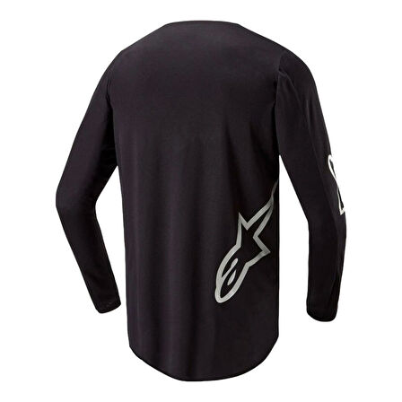 Alpinestars Fluid Graphite Off-Road Motosiklet Jerseyi Siyah  Gümüş