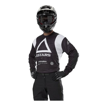 Alpinestars Techdura Off-Road  Enduro Motosiklet Jerseyi Siyah